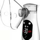 Portable Mesh Nebulizer, Handheld Cool Mist Steam Inhaler with Breathing Problems, USB Rechargeable Device for Home Office Travel