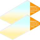 2 Pack 2x4 LED Flat Panel Light Drop Ceiling Office Fixture,9576LM, 30W/40W/50W/60W/72W Selectable,3000K/3500K/4000K/5000K/6500K 5CCT,Dimmable (0-10V) for Shop,Commercial Warehouse,ETL Listed