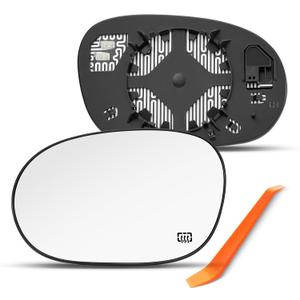 Compatible with 2008-2023 Dodge Challenger, Dodge Charger Driver Side Mirror, Left Side Mirrors with Backing Plate, Power Heated