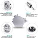 AULINK 06J145100C Brake Booster Vacuum Pump 724807290 OE Replacement for 2009-2016 Audi A4 A4 A5 A6 Q5 TT Quattro Allroad Line4 2.0L