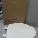 Bemis 7300SLEC Slow Close Toilet Seat, Easy Clean Hinges and Durable Plastic Seat, Made in USA, Elongated, Biscuit