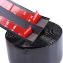 16FT Automotive Trim Molding Glossy Black 4"(100mm) Heavy-Duty Car Moldings Trim UV Protected Scratch-Proof for Truck RV Body Side Door Window Bumper, Self Adhesive