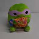 Snackles Ninja Turtles Donatello 14" Plush by ZURU, Cuddly Squishy Comfort Plush with Teenage Mutant Ninja Turtles Theme and Pizza Snack Accessory (14 in)