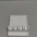 LE TAUCI Ceramic Spoon Rest for Stove Top, Spoon and Lid Rest for Kitchen Counter, Spoon Holder with Drip Pad for Multiple Utensils, Heat-Resistant, Housewarming Present - 6.2 inch, Set of 1, White