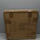 Gadroad Round End Table with Charging Station, USB Ports, Wood Tabletop & Black Metal Frame, 2-Tier Side Table for Living Room, Bedroom, Black 15.7 * 15.7 * 23.0inches