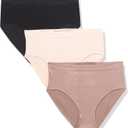 Wacoal Women's B-Smooth 3 Pre-Pack Brief Pant (Medium)