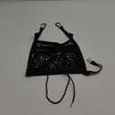 Car Mesh Organizer, Seat Back Net Bag, Barrier of Backseat Pet Kids, Cargo Tissue Purse Holder, Driver Storage Netting Pouch (3-Layer Black)