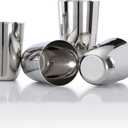 Vinod Stainless Steel Glass Set of 4 - Premium Metal Cups | Beer Glasses | Juice Glass (10 OZ)