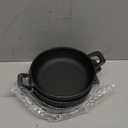 Mini Cast Iron Skillets 5 x 5 x 1.3 Inch Cast Iron Pan Small Ramekin Set Black Casserole Dish Cookware Oven Safe Mini Skillets for Kitchen Indoor Outdoor Picnic (4 Pack)