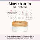Azuna Air Freshener and Odor Eliminator for Strong Odor Gel 24oz Refill Pouch with Tea Tree Oil | Plant-Based & Long Lasting | Pet, Smoke, Home and Bathroom | Amalfi Breeze | Last 60-90 Days