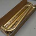 ZYRW Gold Curtain Rod, Room Darkening Rods for Windows 28 to 48 Inches(2.3-4Ft), Wrap Around Curtain Rods, Heavy Duty Blackout Drapery, Modern Decorative Window Treatment Rod, Gold