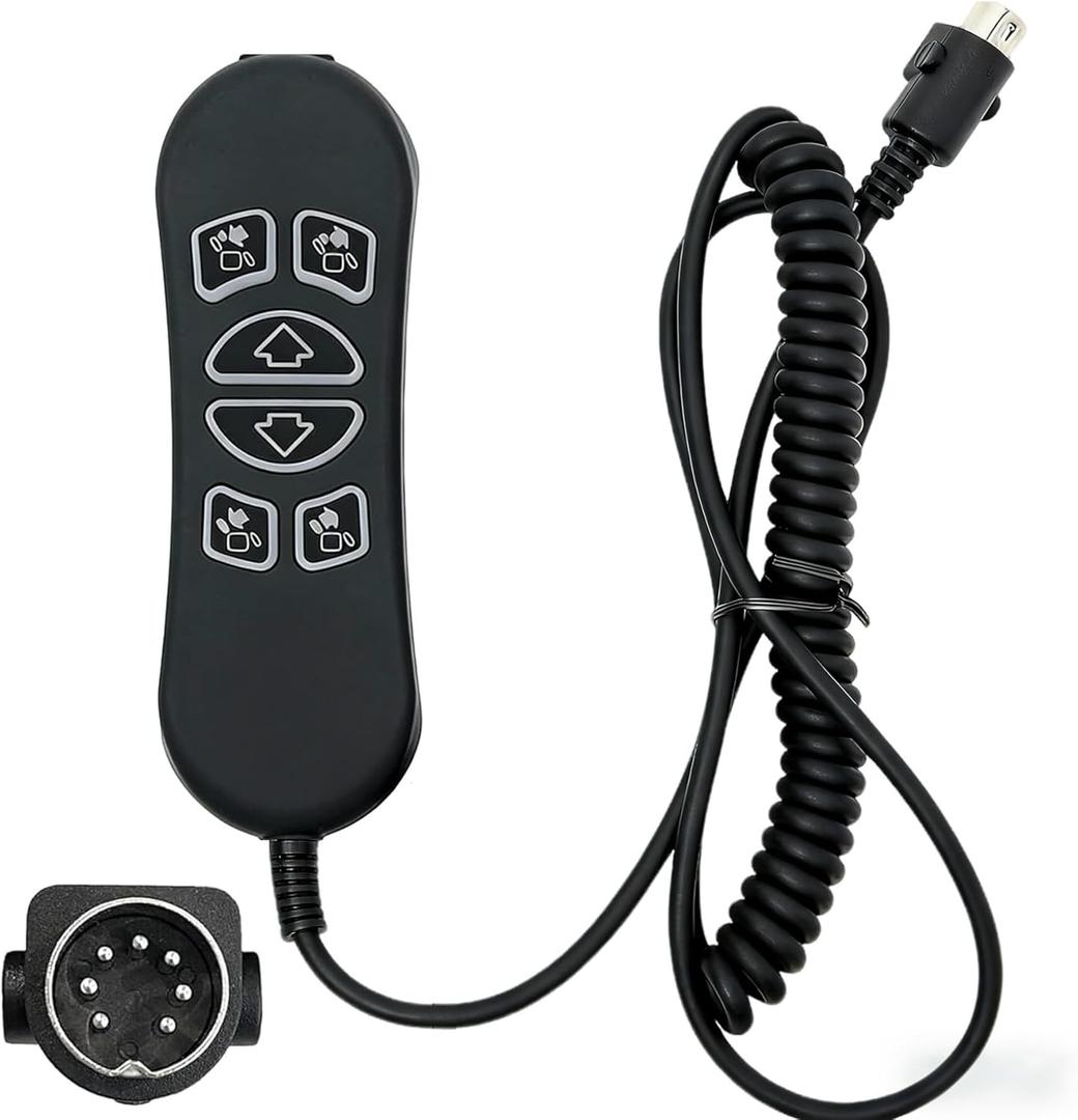 Lift Chair Remote Replacement,HSW306 6 Button 7 Pin Lift Chair Remote Controller Replaces HHC HSW306 Hand Control Switch Replacement for Power Recliner