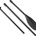 Blue Planet Adjustable Oval Shaft SUP Paddle with Kai Zen Blade| Aircraft Aluminum with Rubberized Grip | All Level Paddle for Stand Up Paddle Boarding, Surfing, Racing, SUP Sports