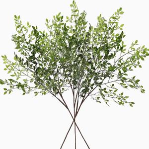 Toprooms Artificial Plants Spring Stems 3pcs 43" Branches for Vase,Faux Stems Greenery Plant Long Stems for Vase Filler with Fake Greenery for Home Office Decor (Nandina 3PCS)