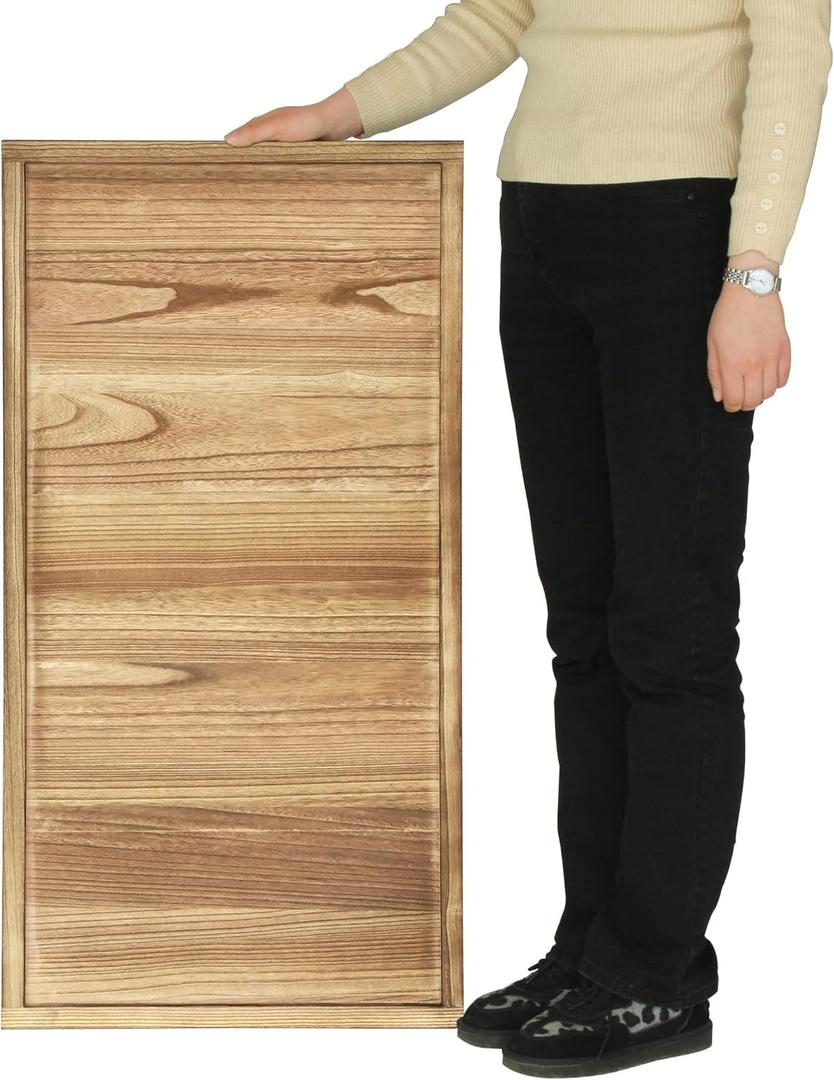 Gurfuy 40"x20" Extra Large Long Rectangle Ottoman Table Tray - Rustic Wooden Nature Serving Tray for Farmhouse Decorative Oversized Coffee Table Trays Living Room Kitchen Counter Breakfast Gurfuy 40"x20" Extra Large Long Rectangle Ottoman Table Tray - Rustic Wooden Nature Serving Tray for Farmhouse Decorative Oversized Coffee Table Trays Living Room Kitchen Counter Breakfast