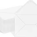 A7 Envelopes 100 Pack White 5x7 V Flap Invitation Envelopes for 5x7 Photos,Cards, Birthday, Weddings, Graduations, Announcements, Baby Shower 5.28 "x 7.13"(white)