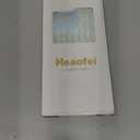 Heaofei Rectangle Case for iPhone 16 Pro Max Case for Women Girls Boys, with Iridescent Wave Pattern and Cute Candy Color Design, Kawaii Aesthetic Girly Protective Phone Cover, Light Blue