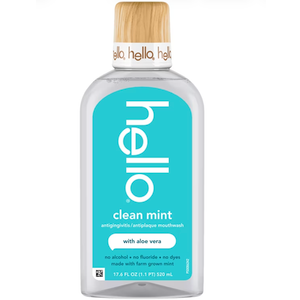 Hello Clean Mint Antigingivitis Mouthwash with Aloe,  17.6 fl oz