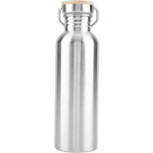 Insulated Thermal Bottle, Stainless Steel Thermal Travel Mug Coffee Mug for Hot and Cold Drinks, Camping Hiking Trips, Silver (750ml)