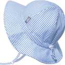 JAN & JUL 50+ UPF Cotton Sun Hat with Wide Brim for Toddler Girls, 5-12 Y, XL