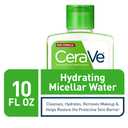 CeraVe Micellar Water, Hydrating Facial Cleanser & Eye Makeup Remover with Niacinamide, Ceramides & Glycerin, Fragrance-Free & Non-Irritating, 10 Fluid Ounces