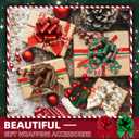 12pcs Christmas Bows for Gift Wrapping Easy and Fast Gift Bows Accessory for Presents, Christmas Tree Decor, Party Favors Supplies, Wine Bottles, Art & Craft and More.