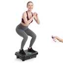 TISSCARE Vibration Plate Exercise Machine Mini Vibrating Plates for Lymphatic Drainage and Weight Loss, 400Lbs Capacity Full Body Power Shake Workout Platform for Home Cardio Fitness