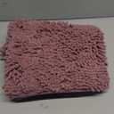 Smiry Luxury Chenille Toilet Rugs U-Shaped 24x20, Soft Absorbent Non-Slip Contour Bathroom Rugs for Toilet, Machine Washable Contoured Bath Mats, Deep Plum