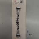 Wearlizer Compatible with Fitbit Charge 5 Bands, Adjustable Premium Metal Straps Bling Bracelet Dressy Wristbands Cute Accessories Replacement for Charge 5 Bands for Women, Silver