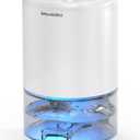 Dehumidifier, 35 oz Small Dehumidifiers for Home, Bathroom, Bedroom, Closet, Ultra-Quiet with Sleep Mode, 7 Color Lights & Auto Shut Off, Compact & Portable for RV, Rooms, Basement, Energy Saving