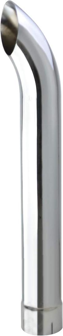 Chrome Exhaust Pipe 5"DIA, 36" Length CurvedFlared Bottom with Slot
