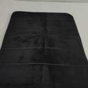 Yimobra Memory Foam Bath Mat, Super Soft Absorbent Bathroom Rug Non Slip, Quick Dry, Machine Washable Floor Carpet for Tub Shower, Home Decor Accessories, 24x17, Black