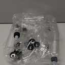 SENENQU 32PCS Round LDPE Plastic Squeeze Bottles Natural Boston Round Bottles Dispensing Bottles with Twist Top Cap for Crafts, Art, Glue and More(4oz, Clear)