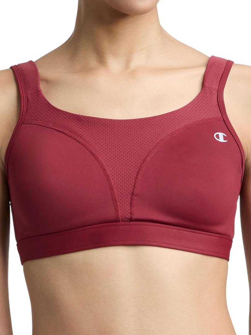 Champion Women's Sports Bra, High-Impact, Maximum Support, Breathable, Moisture-Wicking Fabric, 36B