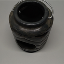 8 inch Amber Glass Vases Large Vase for Centerpieces Table Decorations