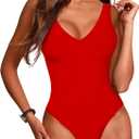 BelleLovin Women's Scoop Neck Bodysuits Sleeveless Tank Top Jumpsuits (XX-Large)