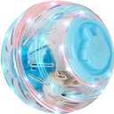 Flash Hamster Ball 15cm 6Inch Running Activity Exercise Toy Transparent for Small Animals Cage Accessories (L, Blue D)
