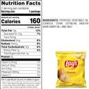 Lay's Potato Chips, Classic, 1 Ounce (Pack of 40) (EXP 08/26/25)