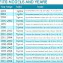 IRONTEK 1 Pair Outside Door Handle FITS 1995-2004 Toyota Tacoma Exterior Driver and Passenger Side Door Hand for 1995-2004 Toyota Tacoma 6922035020 6921035020 (Pair) (Left+Right)