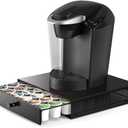 SICHEER K Cup Organization Storage Drawer Maker K Cup Holder Coffee Pod Organizer Stand Tray Counter Rack Countertop Maker Stand Capsules Compatible with Keurig Accessories Holds 36 Pods
