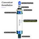 TAILONZ PNEUMATIC 32mm Bore 50mm Stroke Air Cylinder Double Action with Y Connector and 2Pcs 8mm Fitting MAL32x50