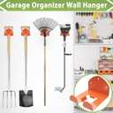 Trimmer Rack Wall Mount Heavy Duty Weedeater Hanger for Garage Wall Bracket Garage Organizer Weed Eater Hanger for Grass Trimmer, Garden Tools 3 Pack