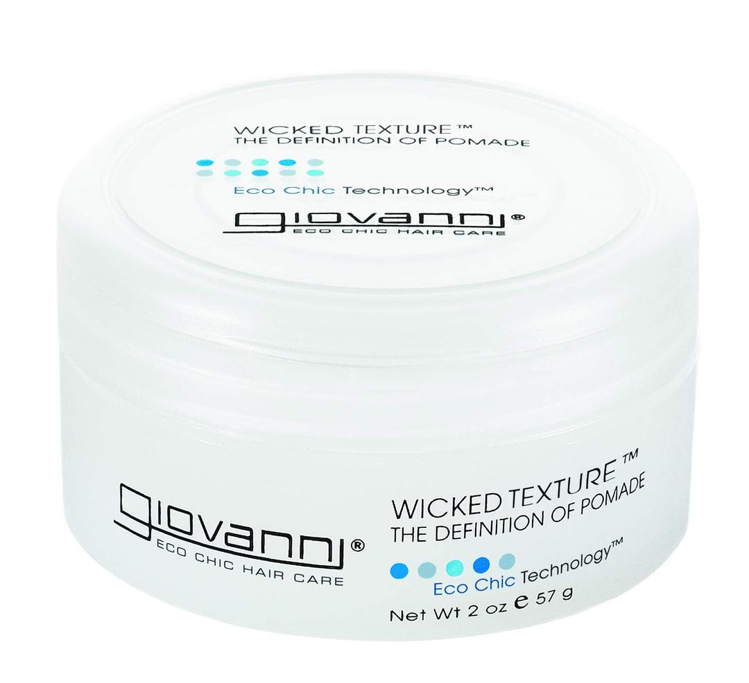 GIOVANNI Wicked Texture The Definition Of Pomade - Styling Hair Pomade, Helps to Shape Hair & Smooth Texture, Water Based Pomade that Washes Out Easily, Vegan, Paraben Free, Color Safe - 2 Oz