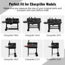 20” Ash Pan for Chargriller 2823 5050 5072 5650 2123 2223 Charcoal Grills Char-Griller Model 200157 Replacement Part with 2PCS Fire Grate Hanger