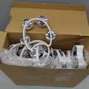 30 Pack Tambourine for Kids Adult Tamborines Musical Instrument Noise Makers 4 Bells Handheld Tambourines for Church Classroom Music End of Year Gift(White)