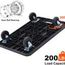 MaxWorks 50915 Polypropylene Dolly-200-lb Capacity, Black