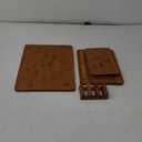 3 Packs Bamboo Cutting Board Set with Non Slip Feet Holder and Over Sink Nice Solid Thick Wood Juice Groove Chopping Board Extra Large Big Small Best Hardwood Kitchen Organic Vegetable Meat BBQ Kit (Brown)