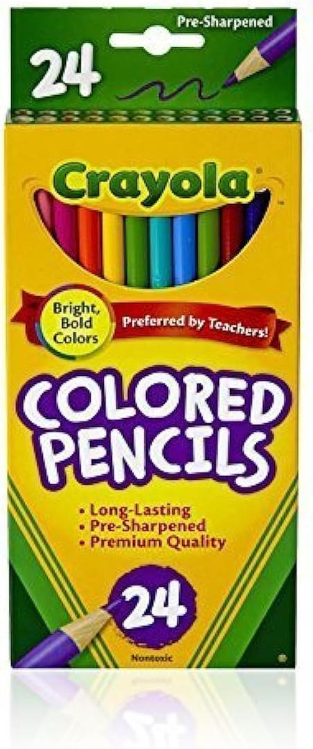 Crayola Colored Pencils, Assorted Colors, 24 Count (Pack of 3)