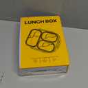 304 Stainless Steel Lunch Box for Adults & Kids, 25oz Leakproof Metal Bento Box with 3 Compartments, BPA-Free, Reusable & Dishwasher Safe Food Container for School,Office,Picnic,Travel(Yellow)