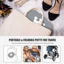 Portable Potty for Toddler Travel Foldable Potty Seat for Toddler Training Toilet for Kids Boys Girls Car On The Go Potty Travel Toilet Chair for Camping Park Indoor/Outdoor (Grey)